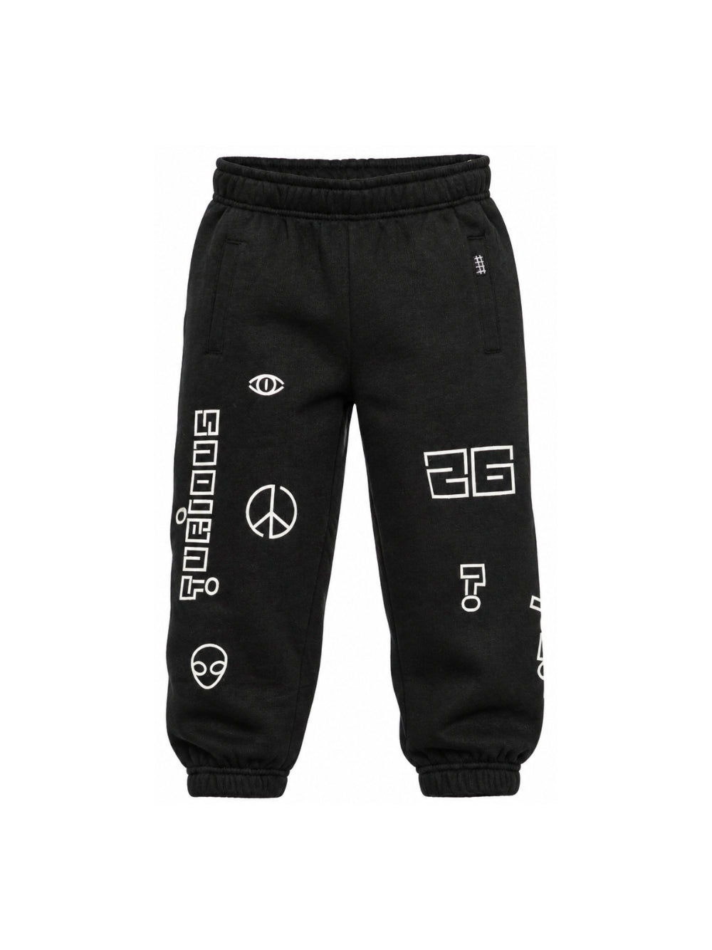 Pantaloni sportivi per bambino Molo Kids neri con vita elasticizzata 1W26I201 0099 MOLO KIDS 