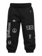 Pantaloni sportivi per bambino Molo Kids neri con vita elasticizzata 1W26I201 0099 MOLO KIDS 