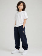 Pantaloni sportivi per bambino Molo Kids blu con logo laterale 1W26I201 2257 MOLO KIDS 