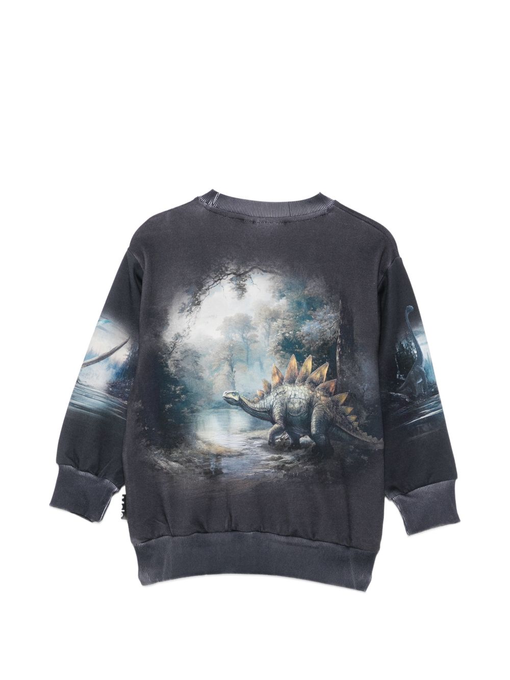 Felpa per bambino Molo Kids blu scuro con stampa dinosauri 1W26J203 9946 MOLO KIDS 