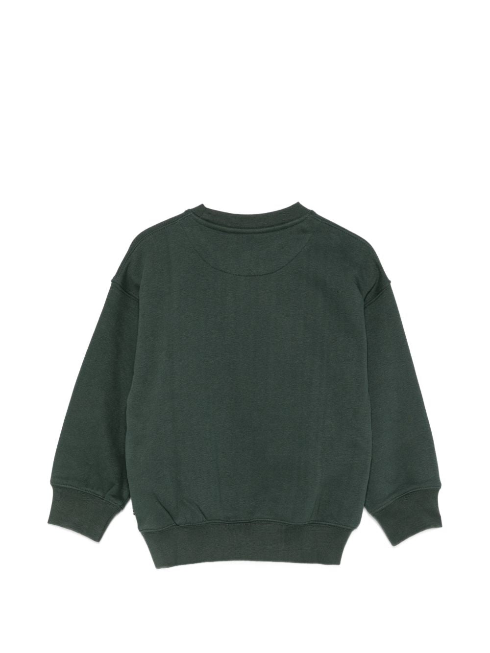 Felpa per bambini Molo Kids verde scuro con motivi ricamati 1W26J204 5721 MOLO KIDS 
