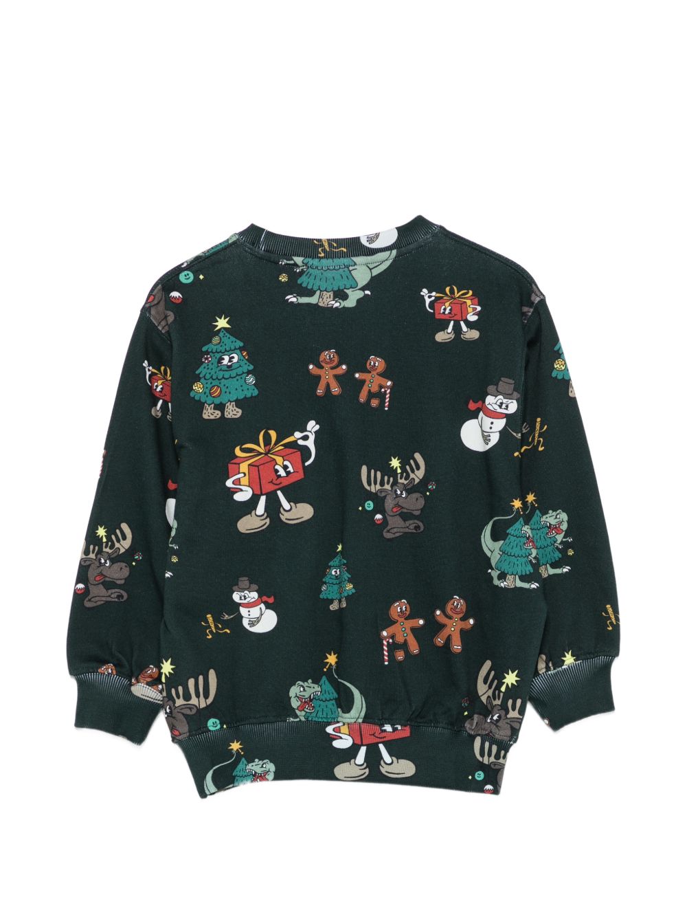Felpa per bambino Molo Kids verde con stampa grafica all-over 1W26J210 5872 MOLO KIDS 