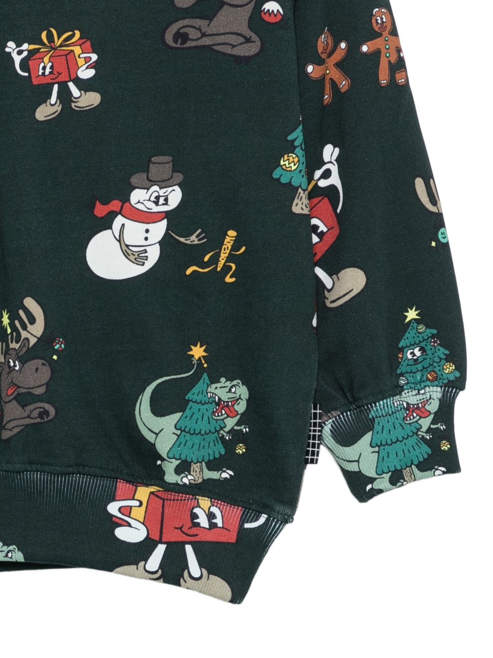Felpa per bambino Molo Kids verde con stampa grafica all-over 1W26J210 5872 MOLO KIDS 