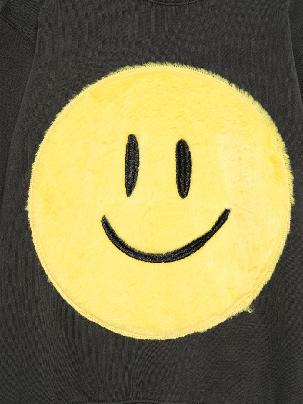 Felpa per bambino Molo Kids nera con stampa smile sul davanti 1W26J216 2254 MOLO KIDS 