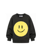 Felpa per bambino Molo Kids nera con stampa smile sul davanti 1W26J216 2254 MOLO KIDS 