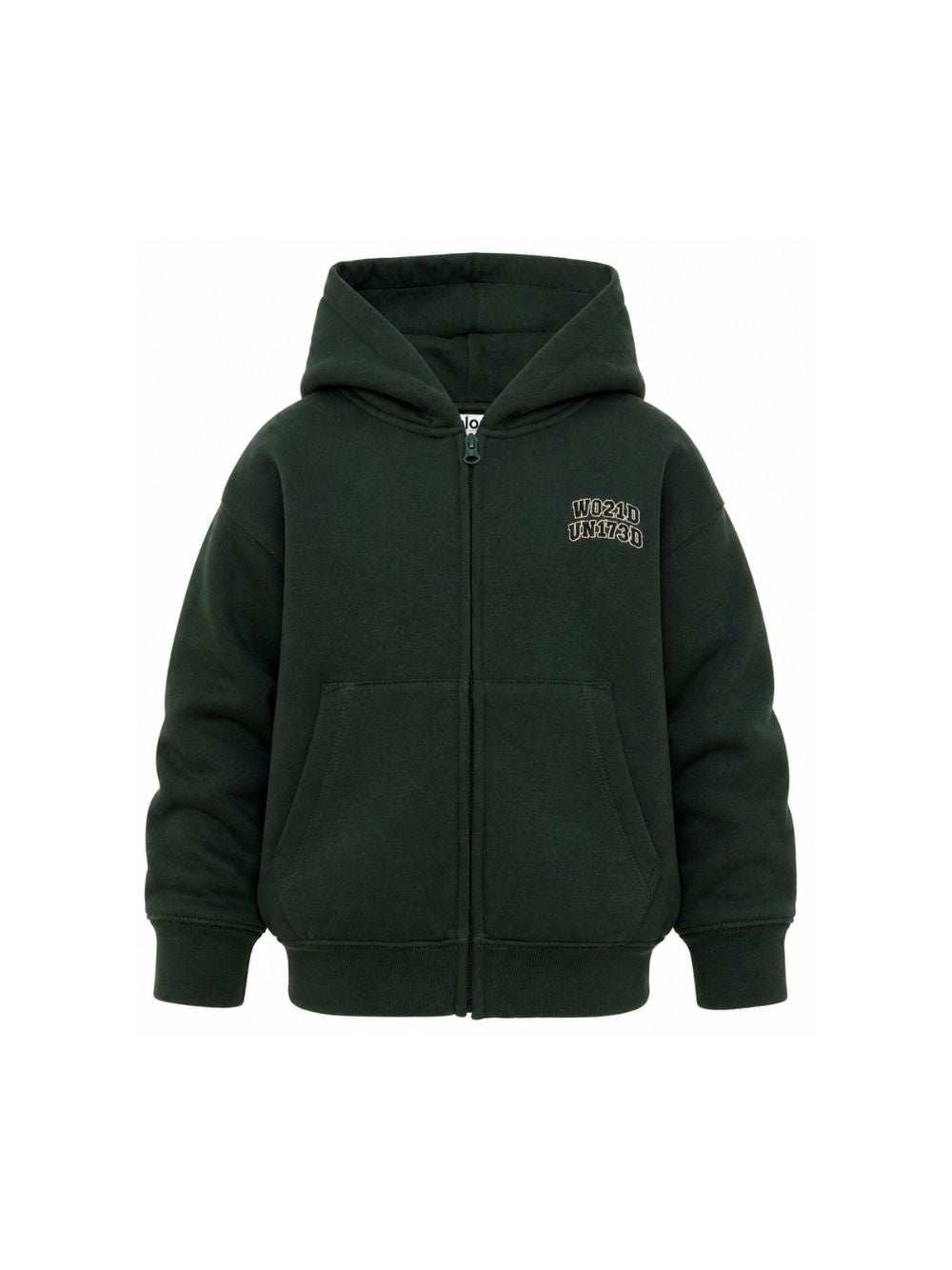 Felpa per bambino Molo Kids verde con stampa grafica fronte/retro 1W26J304 5721 MOLO KIDS 
