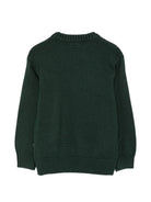 Maglione per bambino Molo Kids verde scuro con motivo alce intarsiato 1W26K201 9959 MOLO KIDS 