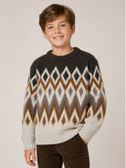 Maglione per bambino Molo Kids multicolore con design a rombi 1W26K203 9929 MOLO KIDS 