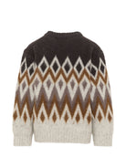 Maglione per bambino Molo Kids multicolore con design a rombi 1W26K203 9929 MOLO KIDS 