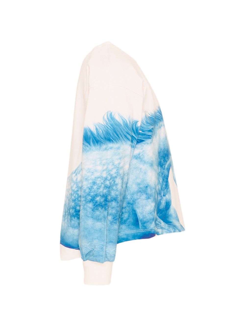 Felpa per bambina Molo Kids bianco con stampa cavalli 2W26A407 5765 MOLO KIDS 