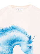 Felpa per bambina Molo Kids bianco con stampa cavalli 2W26A407 5765 MOLO KIDS 
