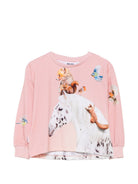 T-shirt per bambina Molo Kids rosa a maniche lunghe 2W26A411 5751 MOLO KIDS 