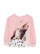 T-shirt per bambina Molo Kids rosa a maniche lunghe 2W26A411 5751 MOLO KIDS 