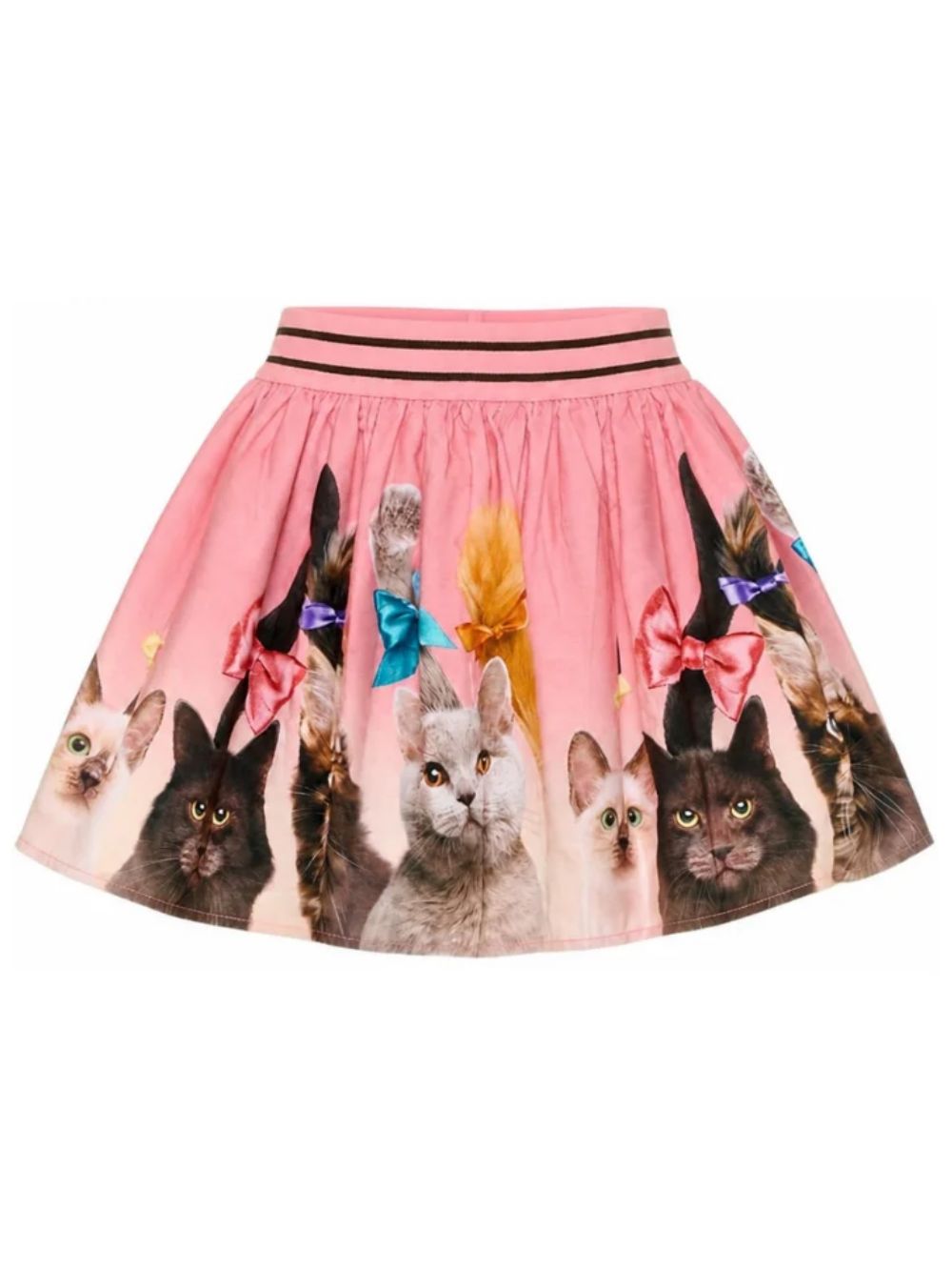 Gonna per bambina Molo Kids rosa con stampa gatti all-over 2W26D107 5616 MOLO KIDS 