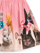 Gonna per bambina Molo Kids rosa con stampa gatti all-over 2W26D107 5616 MOLO KIDS 