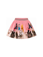 Gonna per bambina Molo Kids rosa con stampa gatti all-over 2W26D107 5616 MOLO KIDS 