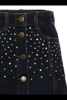 Gonna per bambina Molo Kids blu con decorazione in strass 2W26D129 5861 MOLO KIDS 