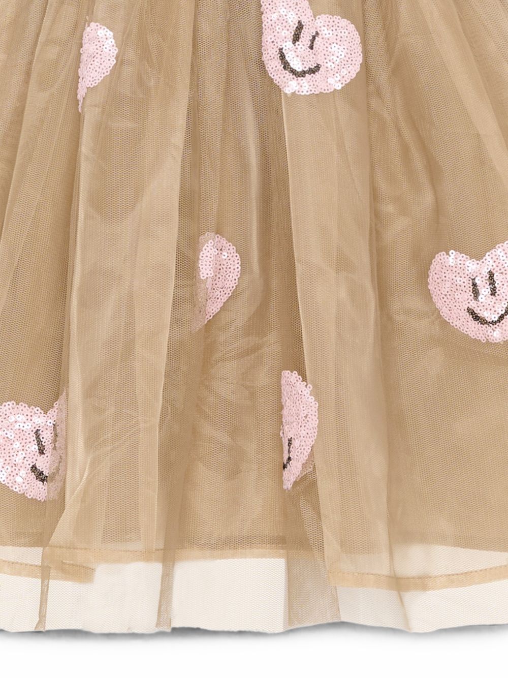 Abito per bambina Molo Kids beige con gonna in tulle con applicazioni 2W26E101 5732 MOLO KIDS 