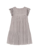 Abito per bambina Molo Kids grigio a maniche corte<BR/> 2W26E102 2949 MOLO KIDS 