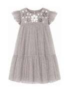 Abito per bambina Molo Kids grigio a maniche corte<BR/> 2W26E102 2949 MOLO KIDS 