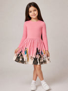 Abito per bambina Molo Kids rosa con stampa grafica 2W26E203 5616 MOLO KIDS 