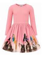 Abito per bambina Molo Kids rosa con stampa grafica 2W26E203 5616 MOLO KIDS 
