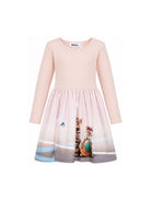 Abito per bambina Molo Kids rosa con stampa grafica animali 2W26E207 5799 MOLO KIDS 