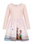Abito per bambina Molo Kids rosa con stampa grafica animali 2W26E207 5799 MOLO KIDS 