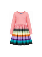 Abito per bambina Molo Kids multicolor con gonna a righe 2W26E209 5762 MOLO KIDS 