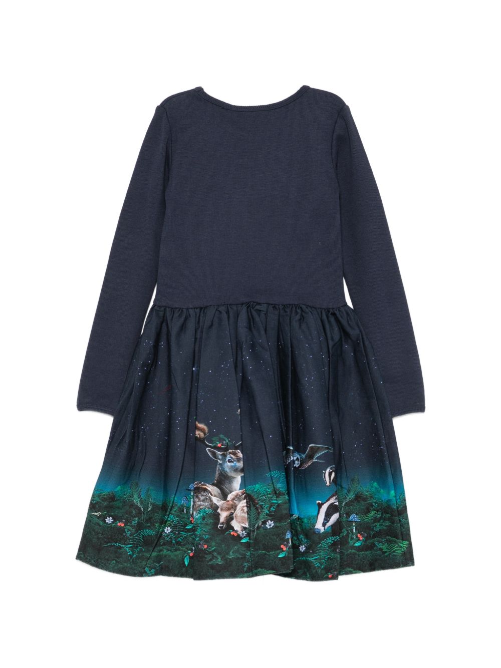 Abito per bambina Molo Kids blu navy con stampa grafica 2W26E209 5794 MOLO KIDS 