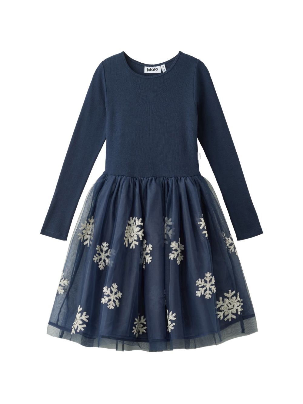 Abito per bambina Molo Kids blu navy con paillettes 2W26E210 5754 MOLO KIDS 