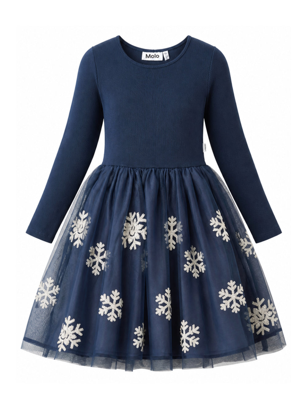 Abito per bambina Molo Kids blu navy con paillettes 2W26E210 5754 MOLO KIDS 