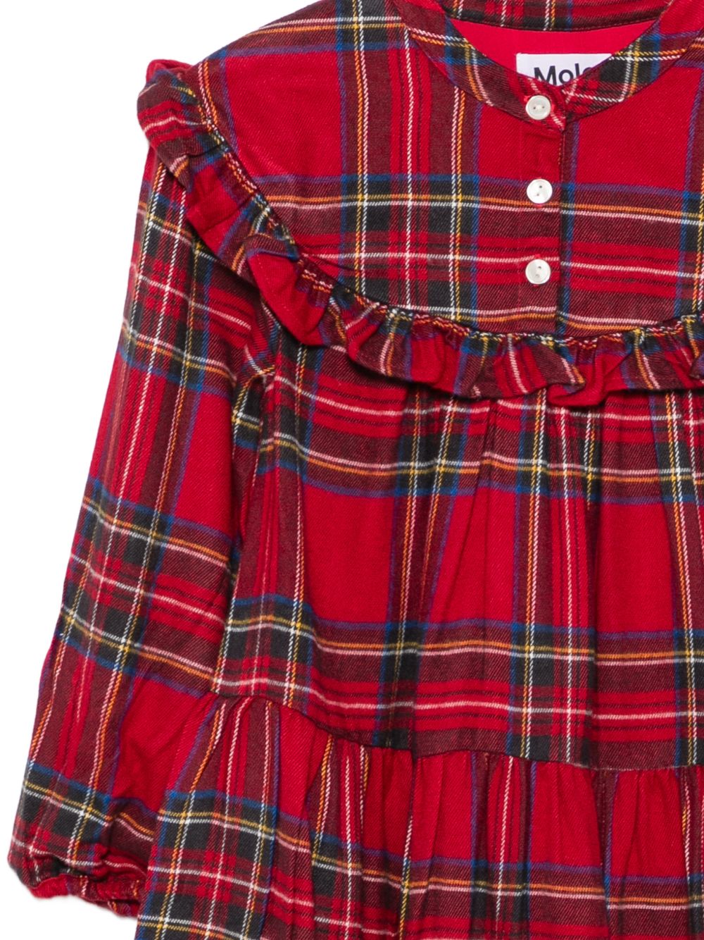 Abito per bambina Molo Kids rosso con design tartan 2W26E228 5778 MOLO KIDS 