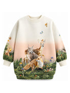 Abito per bambina Molo Kids multicolore con stampa animali 2W26E236 5791 MOLO KIDS 