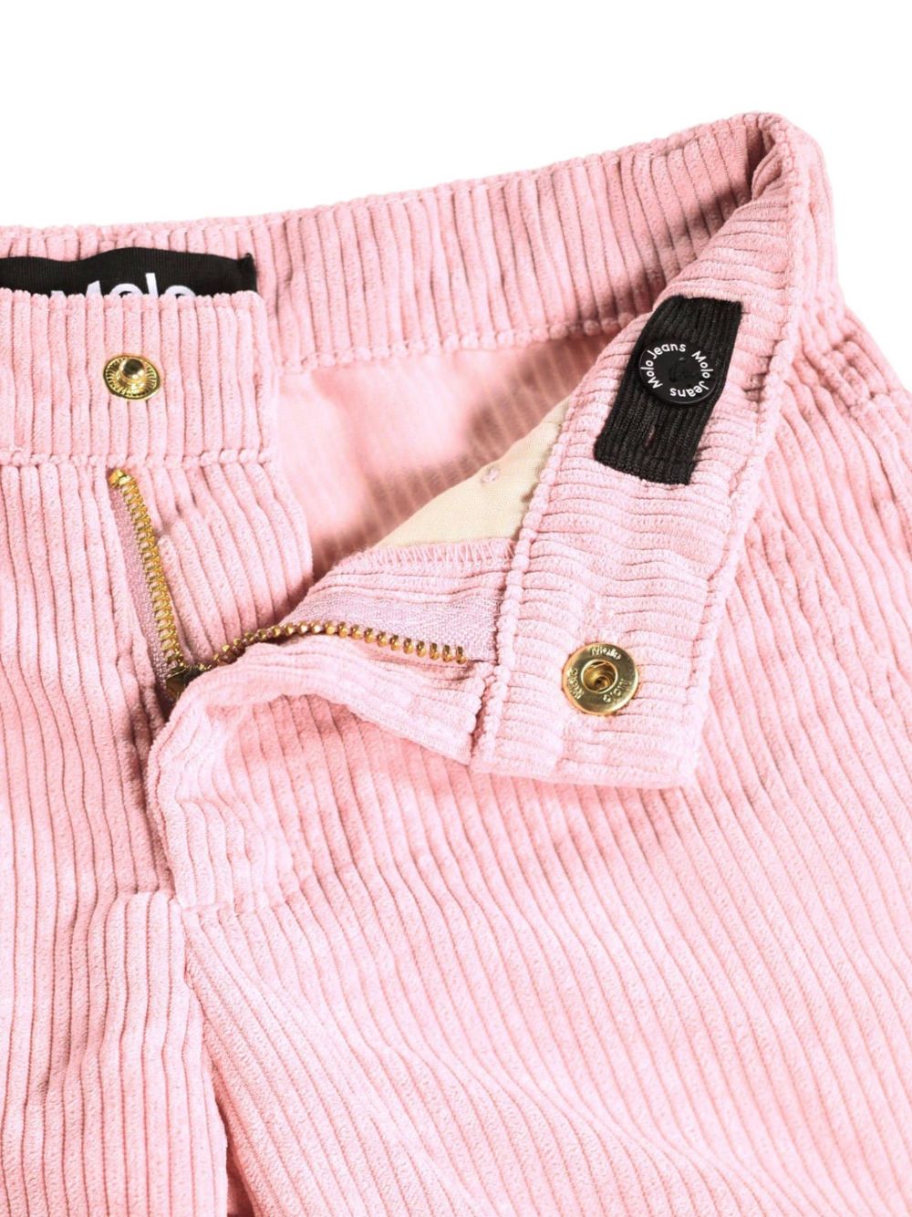 Jeans per bambina Molo Kids rosa con trama a coste 2W26I104 5724 MOLO KIDS 
