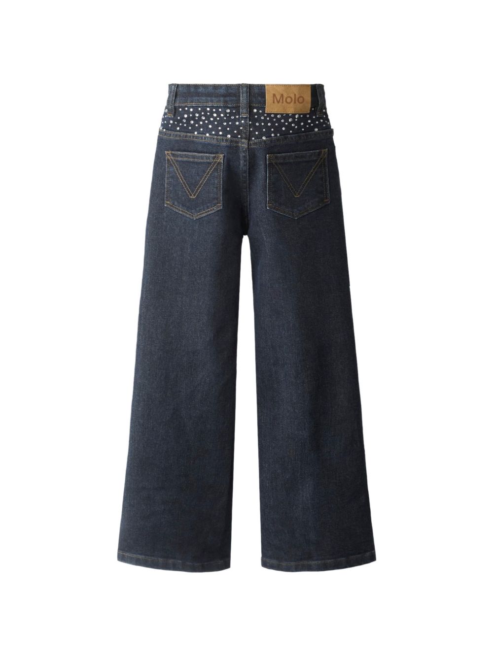 Jeans per bambina Molo Kids denim con decorazione con strass 2W26I113 5861 MOLO KIDS 
