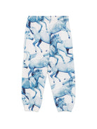 Pantaloni sportivi Adan per bambino Molo Kids blu con stampa grafica cavalli 2W26I201 5740 MOLO KIDS 