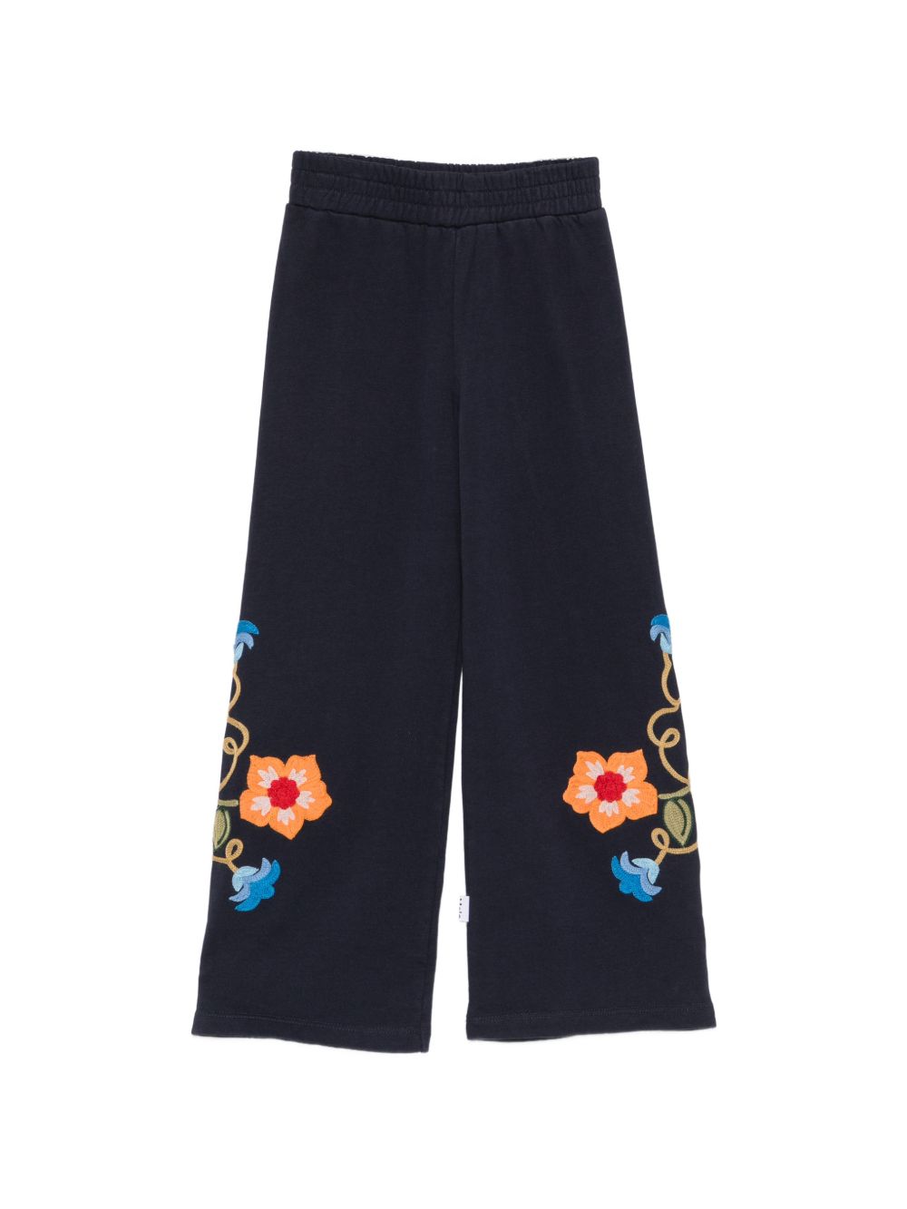 Pantaloni per bambina Molo Kids blu con stampa grafica floreale 2W26I208 2292 MOLO KIDS 