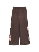 Pantaloni per bambina Molo Kids marrone con stampa grafica cani 2W26I210 5758 MOLO KIDS 