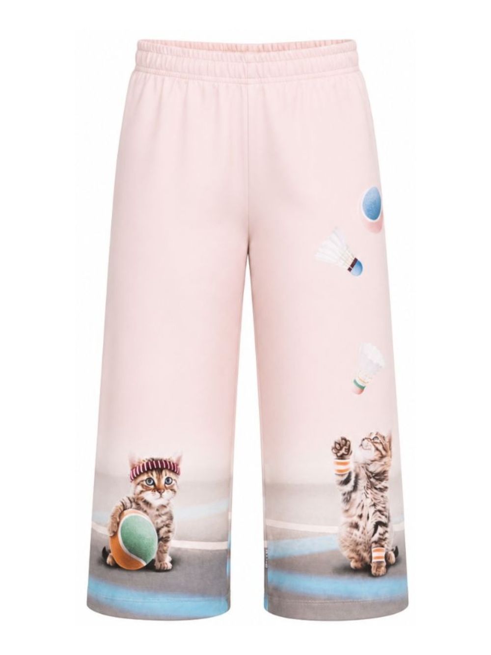 Pantaloni per bambina Molo Kids rosa con stampa grafica gattini 2W26I211 5803 MOLO KIDS 
