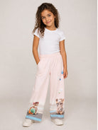 Pantaloni per bambina Molo Kids rosa con stampa grafica gattini 2W26I211 5803 MOLO KIDS 