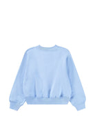 Felpa per bambina Molo Kids azzurra con stampa grafica gattino 2W26J201 5747 MOLO KIDS 