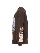 Felpa per bambina Molo Kids marrone con stampa grafica 2W26J202 5758 MOLO KIDS 