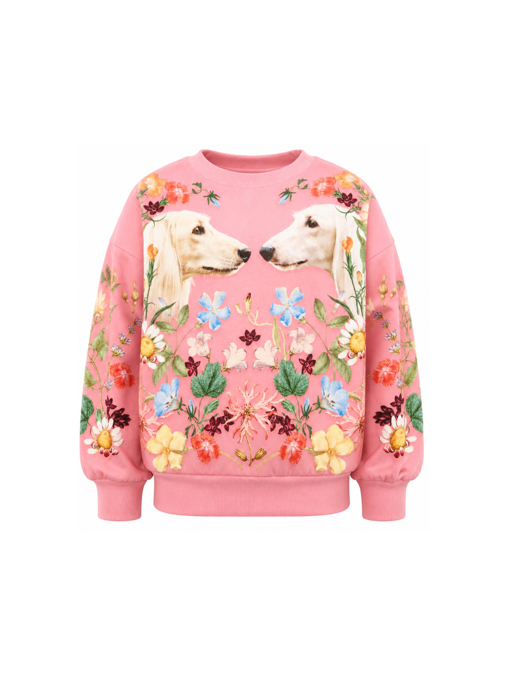 Felpa per bambina Molo Kids rosa con stampa grafica sul davanti 2W26J202 5776 MOLO KIDS 