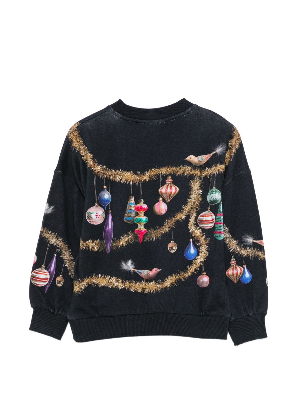 Felpa per bambina Molo nera con stampa grafica 2W26J202 5796 MOLO KIDS 