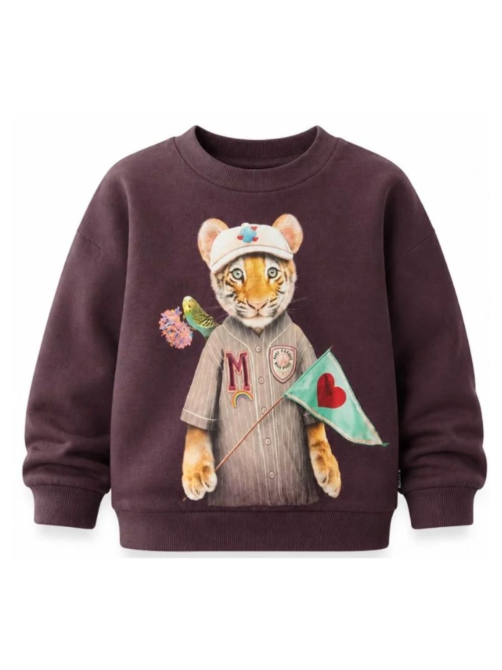 Felpa per bambina Molo Kids viola con stampa grafica animali 2W26J202 5805 MOLO KIDS 