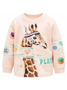 T-shirt bambina Molo Kids rosa con stampa grafica animale 2W26J214 5801 MOLO KIDS 