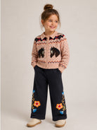 Cardigan per bambina Molo Kids rosa con motivo cavallo 2W26K308 5724 MOLO KIDS 