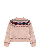 Cardigan per bambina Molo Kids rosa con motivo cavallo 2W26K308 5724 MOLO KIDS 