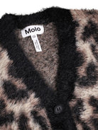 Cardigan per bambina Molo Kids animalier con scollo a V 2W26K311 9783 MOLO KIDS 